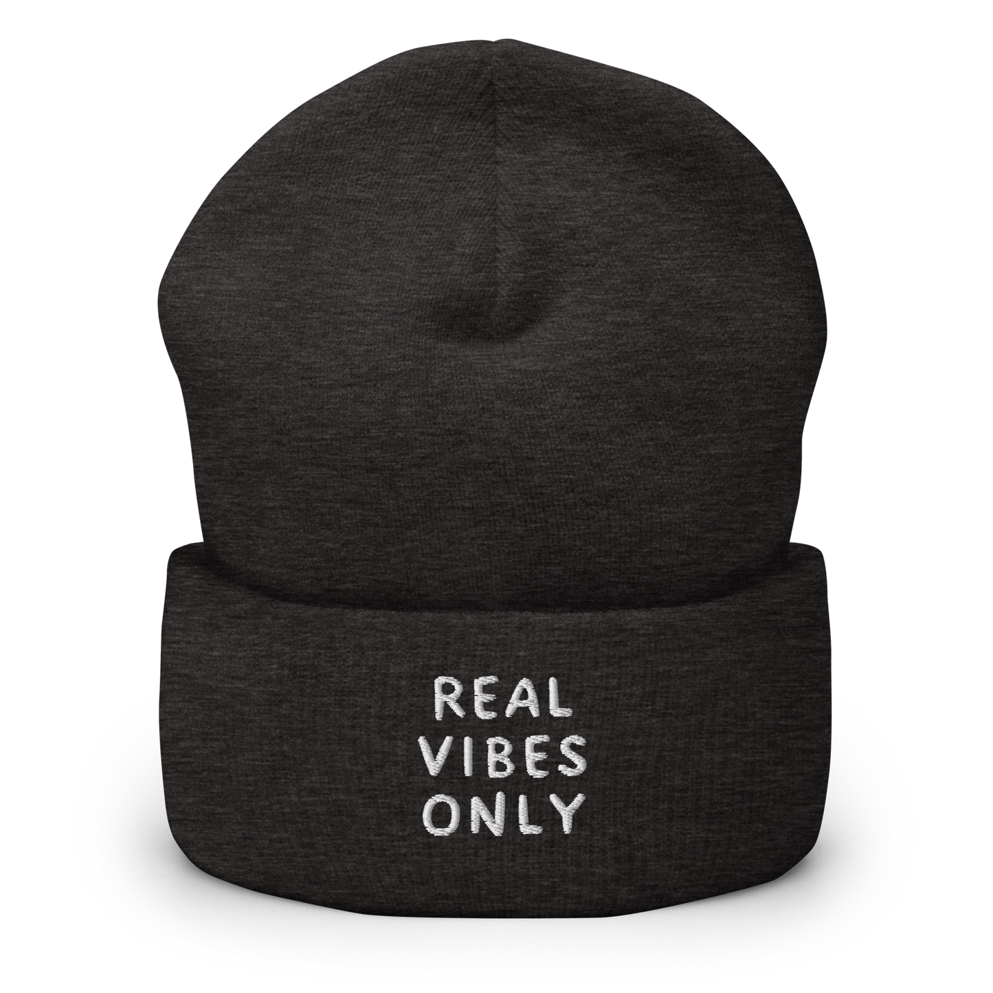 REAL VIBES ONLY | Unisex Cuffed Beanie