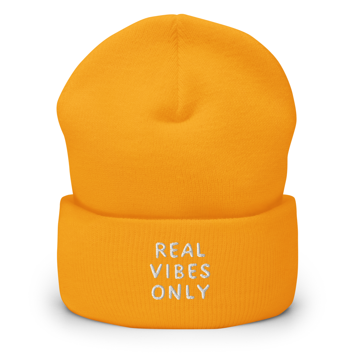 REAL VIBES ONLY | Unisex Cuffed Beanie