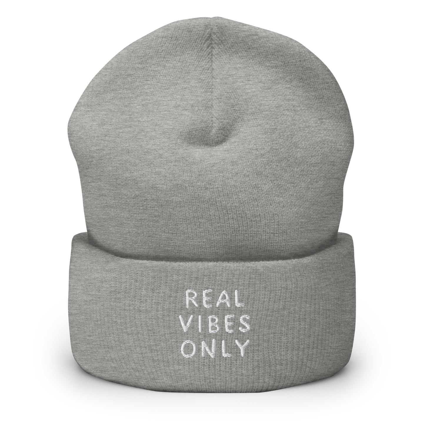 REAL VIBES ONLY | Unisex Cuffed Beanie